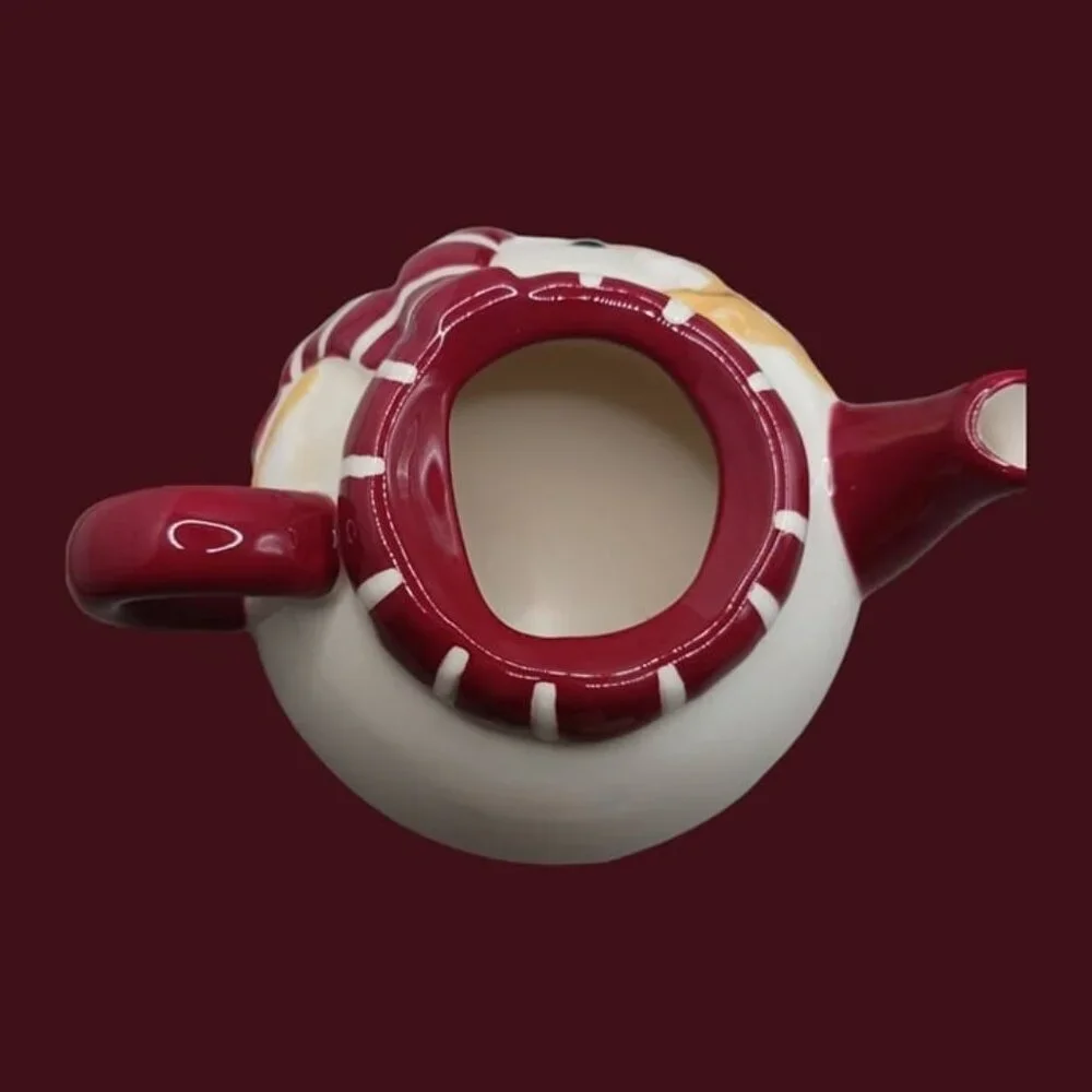 Vigor snowmates small teapot & cup wht/ red and green